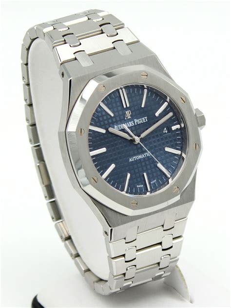 royal oak audemars piguet blue dial|Audemars Piguet automatic royal oak.